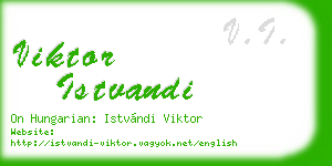 viktor istvandi business card